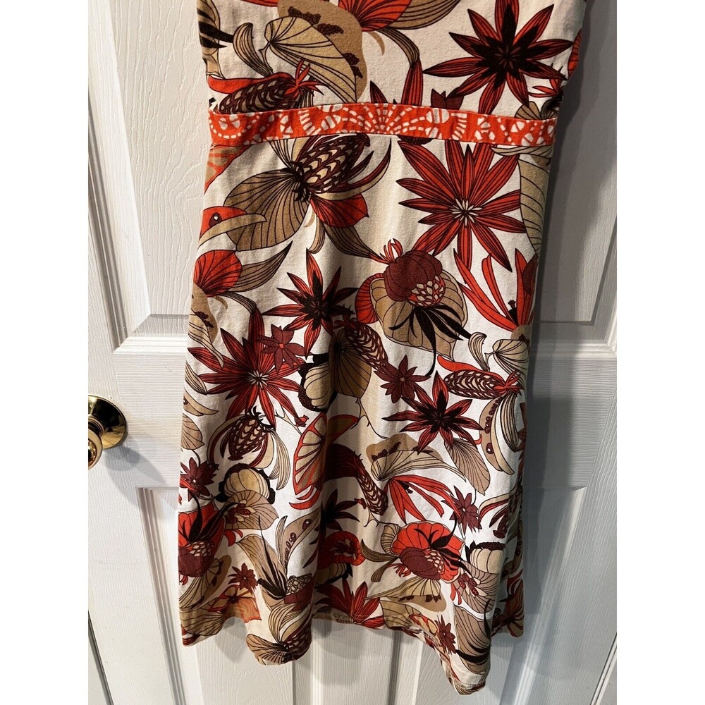 Patagonia Dress Womens Small Iliana Halter Mini Organic Cotton Floral Casual - Picture 3 of 10